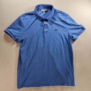 Lacoste Polo Shirt Regular Fit Blue Size L FR 5